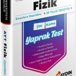 Aydin Yayinlari AYT Fizik Cek Kopar Yaprak Test hazirlikkitap