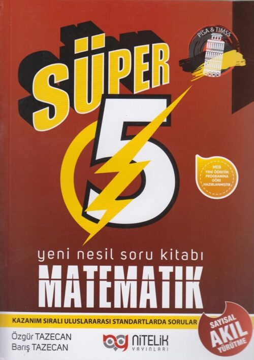 Nitelik Yayinlari 5. Sinif Matematik Super Yeni Nesil Soru Kitabi hazirlikkitap