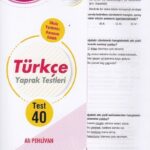 Palme Yayinlari 7. Sinif Turkce 40 Yaprak Test hazirlikkitap