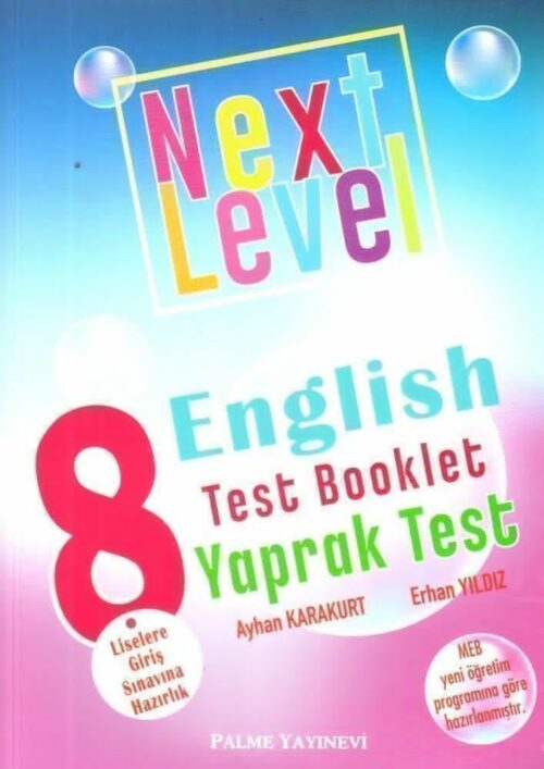 Palme Yayinlari 8. Sinif Next Level English Test Booklet Yaprak Test hazirlikkitap